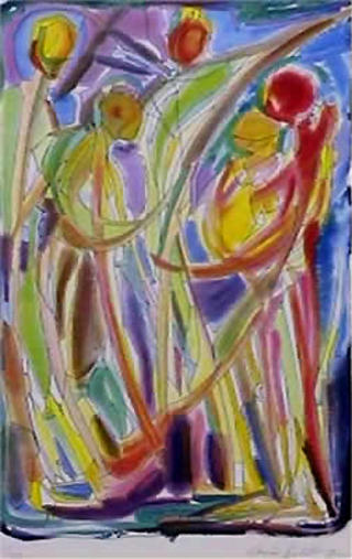 Dancers by Chaim Goldberg