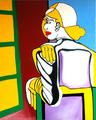Woman In Front of the Window by Ra&uacute;l Ca&ntilde;estro
