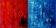Grosse Rote und Blaue Kreise (Large Red and Blue Circles) by Wiebke Dreyer