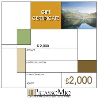 &pound;2,000 Art Gift Certificate by PicassoMio.com