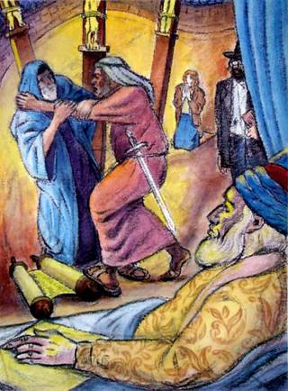 Maimonedes Dreams:Moses Wrestling with a Heretic I by Alan Falk