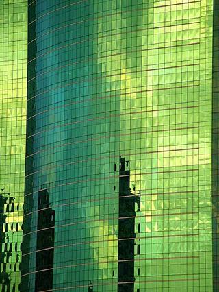 Two Figures in Green by Martin Collins