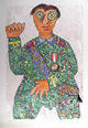 Untitled (Man) by Enrico Baj