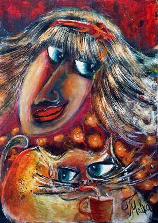 I With My Cat by Malka Tsentsiper