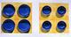 Blue Bowls on Yellow by Courtney Miller Bellairs