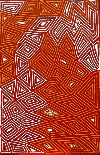 Story of Lightening at Kalipimpa (02) by Nelli Marks Nakamarra