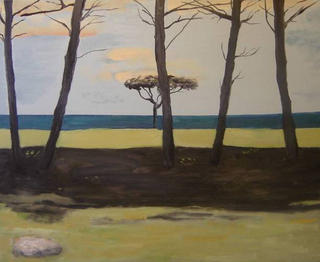 Under the Pine Trees and sea by Dio Navarro