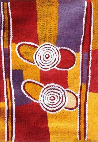 Hunting Ceremony II by Billy Stockman Tjapaltjarri