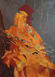 The Cello Player by Afshin Naghouni