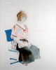Celia Seated in an Office Chair by David Hockney