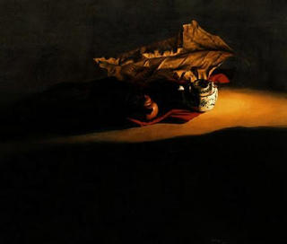 Tea Pot and Dried Foliage by Le Vuong