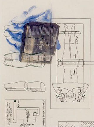 Trick (1/2 Blue) by Tony Oursler