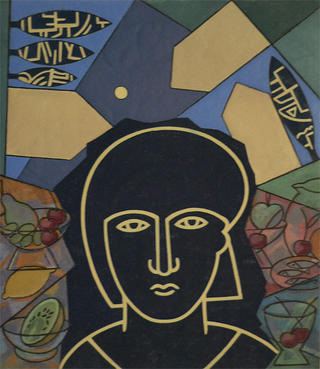 Woman and Still-life by Jacoba