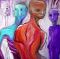 3 Graces Taking a Mojo Break by Brian Andreas