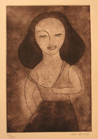 Mujer de Verso en Pecho by Vicky De Sus