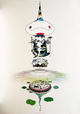 Reversed Double Helix by Takashi Murakami