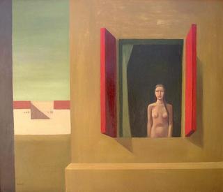 Woman with Window by Manuel Jos&eacute; Ramat