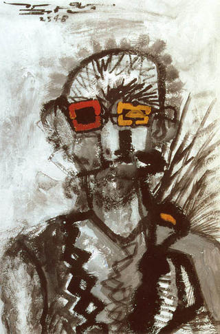 Man's Portrait by Warawut Intorn