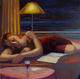 Sue Resting, Lamplight. 2 by John Reay
