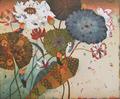 Lotusbesuch (Lotus Visit) by Jutta Votteler