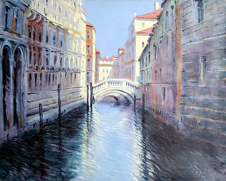 Untitled (Bridge Over Canal) by Rugero Valdini