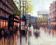Untitled (Horses Down the Wet City Street) by Rugero Valdini