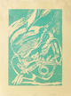 Boy with Bird (turquoise) by Roberto Juarez