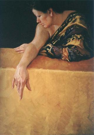 Ocher Figure by Pau Valls Ca&ntilde;ellas