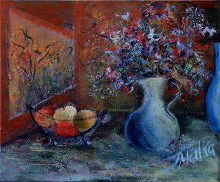 Still Life in Blue by Malka Tsentsiper