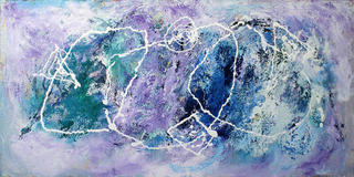 Abstract in Blue  1 by Malka Tsentsiper