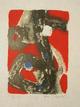 Abstract Composition in Black and Red by Jun Dobashi