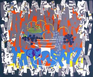 Grey - Orange Still Life by M&ordf; Luisa Sanz