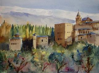 Alhambra of Granada I by Enrique L&oacute;pez Su&aacute;rez "Elosu"