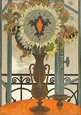 Tournesols dans un Vase by Jean Pierre Alaux