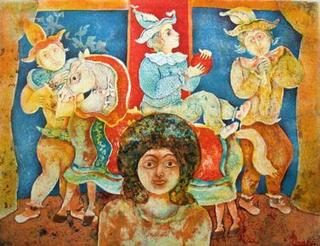 Les Saltimbanques by Sakti Burman
