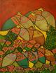 Doves Series: Between Flowers by Enrique Bustamante