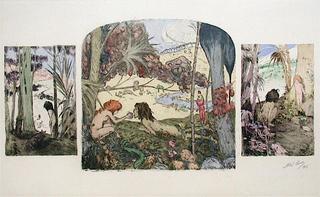 Adam et Eve by Abel Pann