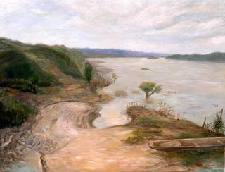 Beside The Khong River 3 by Kiattisak Siriphala
