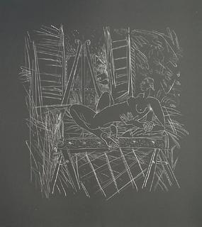Nu allong&eacute; II (taille blanche) by Louis Cane