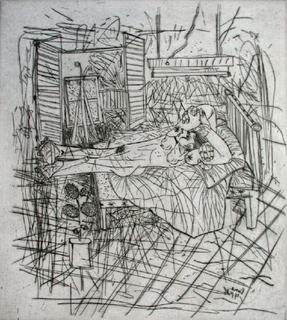Nu allong&eacute; III (2&egrave;me &eacute;tat) by Louis Cane