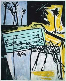 Piscine Jaune by Louis Cane