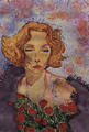 Marlene (Between Red Roses) by Carmen Luna