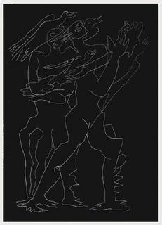 Sept Calligrammes d'Apollinaire 05 by Ossip Zadkine