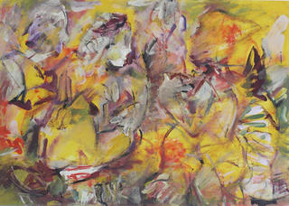 Figure Sullo Sfondo Rosso by Manlio Rondoni