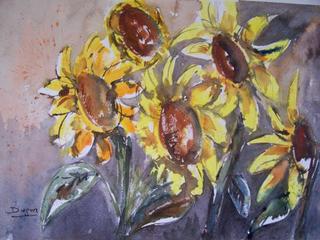 Sunflowers by Mar&iacute;a Dieguez