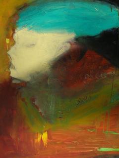 Lady with Turquoise Hair by Uri Berger