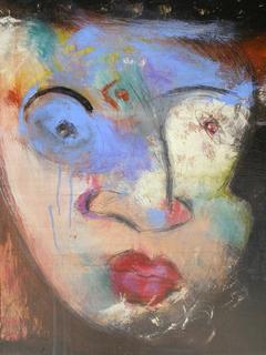 Blue Eye  - White Eye by Uri Berger