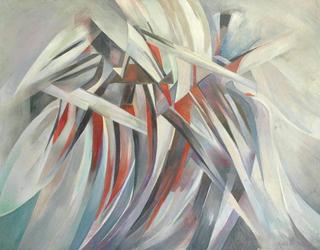 With the Wind &ndash; Figure in Red by Agata Mazus