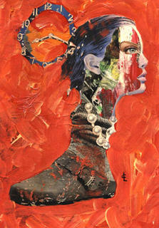 Painting Collage 61 by Carmen Luna