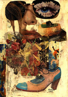Painting Collage 98 by Carmen Luna